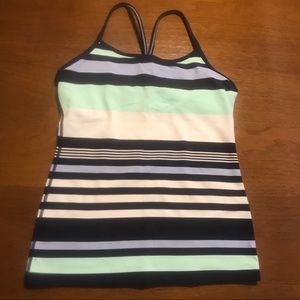 Lululemon Power Y Tank  with bralette
